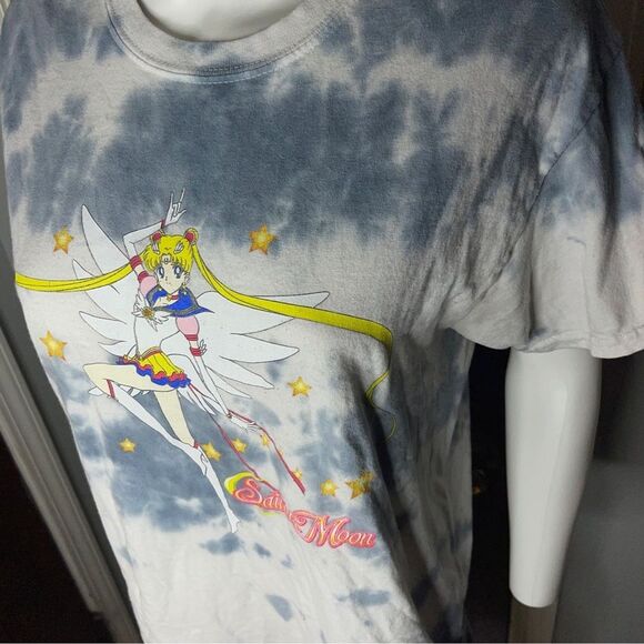 Rare Vintage Sailor Moon Tie Dye Tee Y2K Anime Kawaii Graphic Shirt - Picture 2 of 3